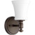 Transitional Rossington 1 Light Wall Mount In Oiled Bronze And Satin Opal