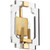 Modern And Contemporary Broadway 2 Light Sconce In Aged Brass