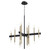 Luxe 20 Light Chandelier In Noir And Aged Brass