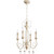 Transitional Venice 17" 4 Light Chandelier In Persian White