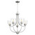 Traditional Enclave Clear Seeded Chandelier In Satin Nickel And Clear/Seeded