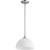 Transitional Barkley 1 Light Pendant In Satin Nickel