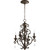 Traditional San Miguel 4 Light Chandelier In Vintage Copper