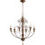 Traditional Salento 27"/6 Light Chandelier In Vintage Copper