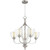 Traditional Jardin 5 Light Chandelier In Satin Nickel