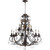 Traditional Rio Salado 12 Light Chandelier In Toasted Sienna With Mystic Silver