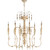 Traditional Salento 34"/6 Light Chandelier In Persian White