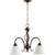 Transitional Spencer 3 Light Opal Nook In Oiled Bronze And Satin Opal