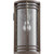 Transitional Larson 7" Clear Sconce In Oiled Bronze And Clear Hammered Glass