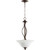 Transitional Spencer 3 Light Opal Pendant In Oiled Bronze And Satin Opal