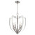 Soft Contemporary Dakota 5 Light Entry In Satin Nickel