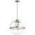 Transitional 20"Meridian Globe Pendant In Satin Nickel