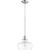 Transitional 10" Clear Seeded Pendant In Satin Nickel