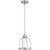 Transitional Banded Dome Pendant In Satin Nickel
