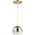 Transitional Light Gold Ombre Globe In Satin Gold And Light Gold Ombre