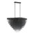 Bloomfield 22-Light Oval LED Black Chandelier