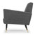 Victor Occasional Chair Dark Grey Tweed