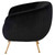 Sofia Occasional Chair Black/Gold