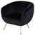 Sofia Occasional Chair Black/Gold