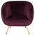 Sofia Occasional Chair Mulberry/Gold