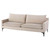 Anders Triple Seat Sofa Nude/Black