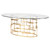 Oval Tiffany Dining Table Gold