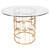 Oval Tiffany Dining Table Gold