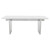 Aiden Dining Table White/Silver 79"