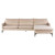 Anders L Sectional Sofa Nude/Black