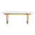 Aiden Dining Table White/Gold 79"