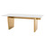 Aiden Dining Table White/Gold 79"