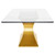 Praetorian Dining Table Gold 78"