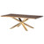 Couture Dining Table Seared/Gold 96"