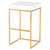 Chi Bar Stool White/Gold