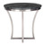 Aurora Side Table Black Wood Vein/Silver