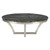 Aurora Coffee Table Black Wood Vein/Stainless