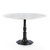 Lucy Round Dining Table-Marble/Carbo