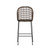 Bandera Outdoor Woven Bar Stool-Dist Grey