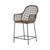 Bandera Outdoor Woven Counter Stool-Grey