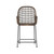 Bandera Outdoor Woven Counter Stool-Grey