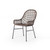 Bandera Outdoor Dining Chair Low Arm-Grey