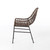 Bandera Outdoor Dining Chair Low Arm-Grey