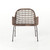 Bandera Outdoor Woven Club Chair-Grey