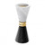 Candle Holder Diabolo black/white marble