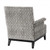 Chair Goldoni trellis grey velvet