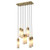 Chandelier Eos antique brass finish UL