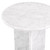 Side Table Pontini honed white marble