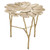 Side Table Tropicale polished brass