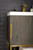 Columbia 24" Single Vanity, Ash Gray, Radiant Gold w/ White Glossy Composite Countertop