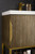 Columbia 24" Single Vanity, Latte Oak, Radiant Gold w/ White Glossy Composite Countertop